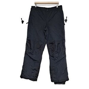 Slalom Pants Mens XL Black Ski Snowboarding Winter Outdoor Insulated Nylon